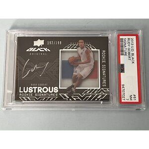 2013-14 Black Lustrous Signatures /199 Rudy Gobert #61 PSA Rookie Auto RC